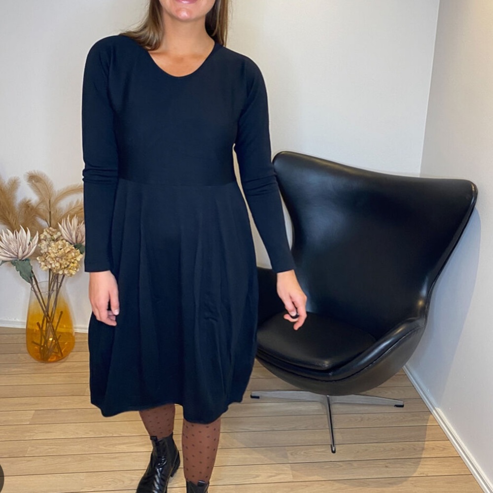 Bitte Kai Rand Blue Black Print Dress
